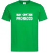 Мужская футболка May contain prosecco Зеленый фото