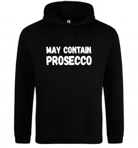 Жіноча толстовка (худі) May contain prosecco Чорний фото