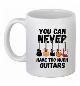 Чашка керамическая You can never have too much guitars