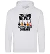 Жіноча толстовка (худі) You can never have too much guitars Сірий меланж Жіноча толстовка (худі) You can never have too much guitars Сірий меланж фото