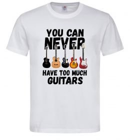 Мужская футболка You can never have too much guitars Мужская футболка You can never have too much guitars