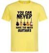 Чоловіча футболка You can never have too much guitars Лимонний Чоловіча футболка You can never have too much guitars Лимонний фото