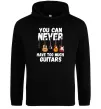 Чоловіча толстовка (худі) You can never have too much guitars Чорний фото