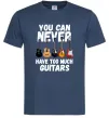 Чоловіча футболка You can never have too much guitars Темно-синій Чоловіча футболка You can never have too much guitars Темно-синій фото