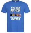 Чоловіча футболка You can never have too much guitars Яскраво-синій Чоловіча футболка You can never have too much guitars Яскраво-синій фото