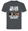 Чоловіча футболка You can never have too much guitars Графіт Чоловіча футболка You can never have too much guitars Графіт фото