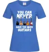 Женская футболка You can never have too much guitars Ярко-синий фото
