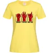 Жіноча футболка Rock Paper Metal Лимонний фото