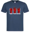 Мужская футболка Rock Paper Metal Темно-синий Мужская футболка Rock Paper Metal Темно-синий фото