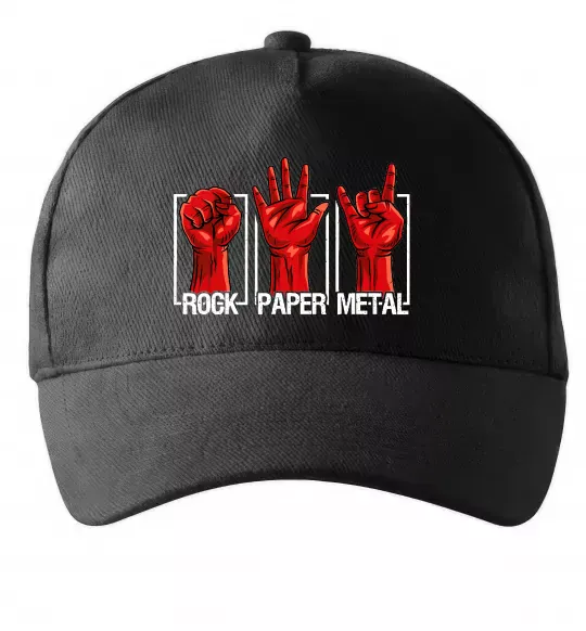 Кепка Rock Paper Metal Черный фото