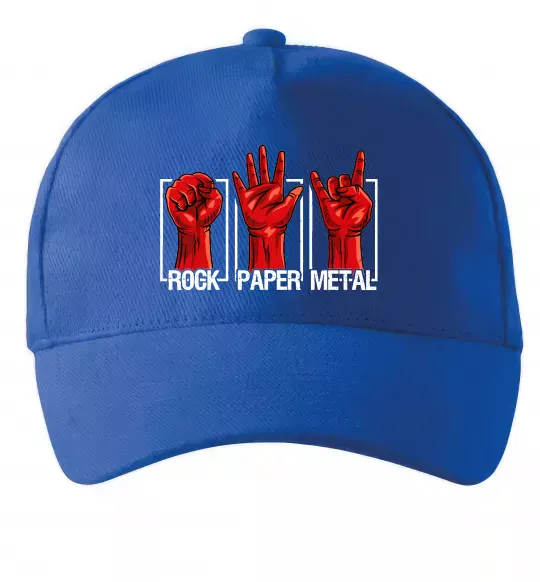 Кепка Rock Paper Metal Ярко-синий фото