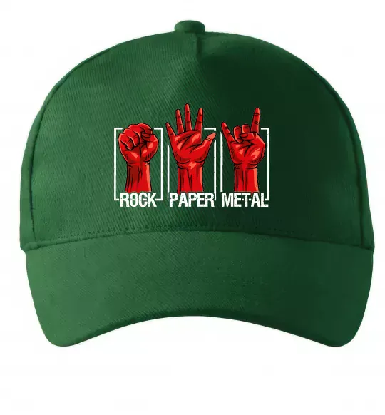 Кепка Rock Paper Metal Темно-зеленый фото