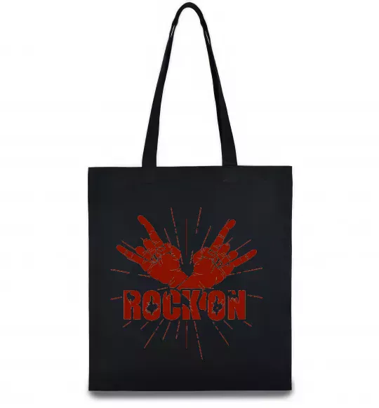 Еко-сумка Rock on Чорний фото