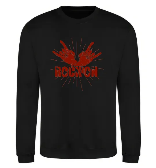 Світшот Rock on Чорний фото