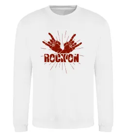 Свитшот Rock on Белый фото