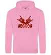 Женская толстовка (худи) Rock on Розовый фото
