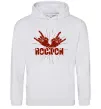 Женская толстовка (худи) Rock on Серый меланж фото