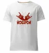 Мужская премиум футболка Rock on Белый фото