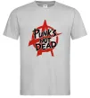 Мужская футболка Punks not dead Серый Мужская футболка Punks not dead Серый фото
