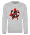 Світшот Punks not dead Сірий меланж фото