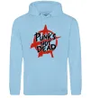 Женская толстовка (худи) Punks not dead Голубой фото