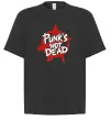 Футболка Оверсайз Punks not dead Чорний фото