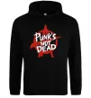 Чоловіча толстовка (худі) Punks not dead Чорний фото