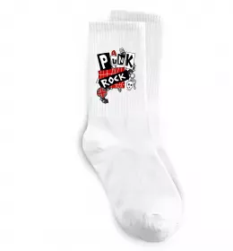 Носки Punk rock Белый фото