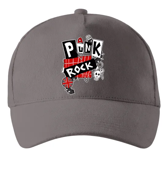 Кепка Punk rock Сірий фото