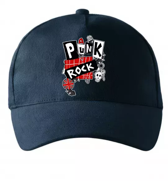 Кепка Punk rock Темно-синий фото