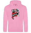 Женская толстовка (худи) Punk rock Розовый фото