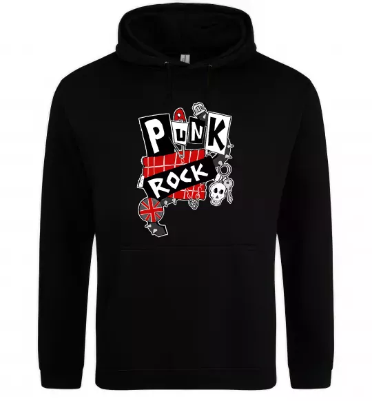 Жіноча толстовка (худі) Punk rock Чорний фото