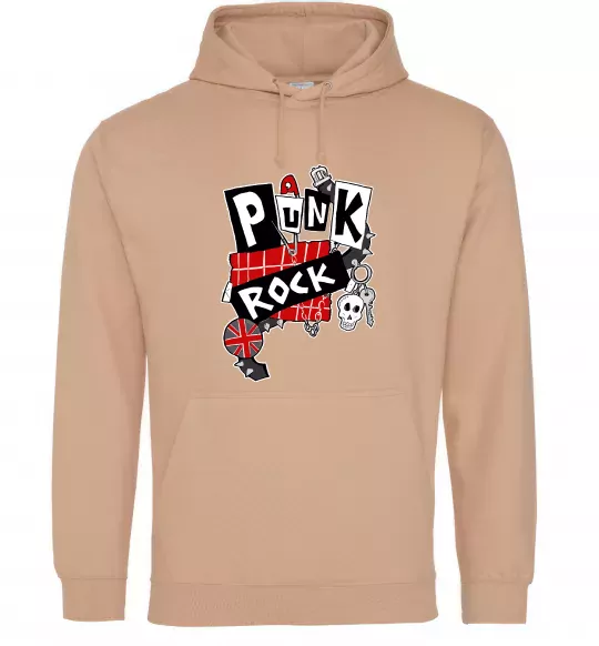 Жіноча толстовка (худі) Punk rock Пісочний фото