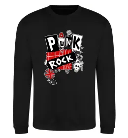 Свитшот Punk rock Черный фото