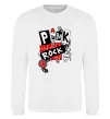 Світшот Punk rock Білий фото