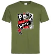 Чоловіча футболка Punk rock Оливковий Чоловіча футболка Punk rock Оливковий фото