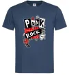 Чоловіча футболка Punk rock Темно-синій Чоловіча футболка Punk rock Темно-синій фото