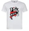 Чоловіча футболка Punk rock Білий Чоловіча футболка Punk rock Білий фото