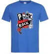 Чоловіча футболка Punk rock Яскраво-синій Чоловіча футболка Punk rock Яскраво-синій фото