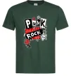 Чоловіча футболка Punk rock Темно-зелений Чоловіча футболка Punk rock Темно-зелений фото