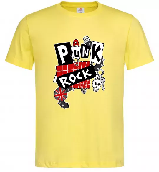 Чоловіча футболка Punk rock Лимонний фото