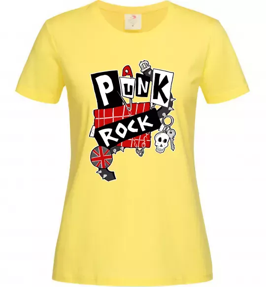 Жіноча футболка Punk rock Лимонний фото