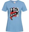 Жіноча футболка Punk rock Блакитний Жіноча футболка Punk rock Блакитний фото