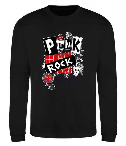Свитшот Punk rock Черный фото