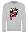 Свитшот Punk rock Серый меланж фото