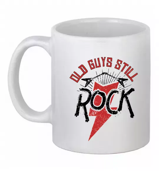Чашка керамічна Old guys still rock Білий фото