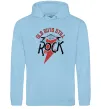 Женская толстовка (худи) Old guys still rock Голубой фото