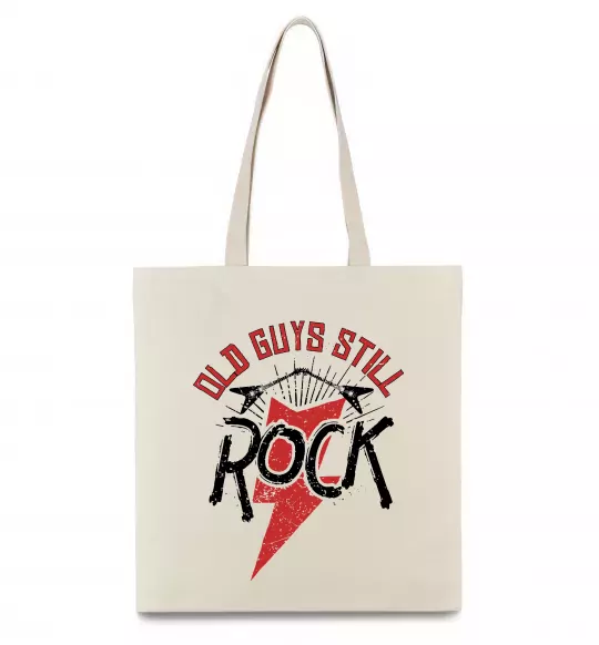 Еко-сумка Old guys still rock Бежевий фото