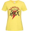 Жіноча футболка Old guys still rock Лимонний фото