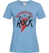 Жіноча футболка Old guys still rock Блакитний фото